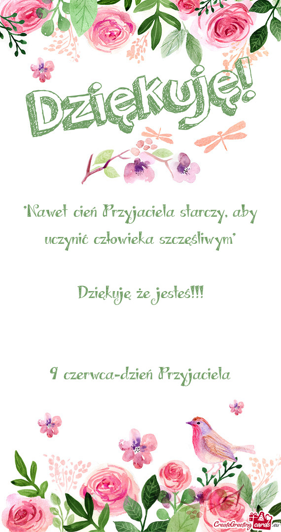 "Nawet cień Przyjaciela starczy