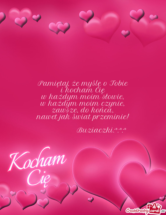 Nawet jak świat przeminie!     Buziaczki