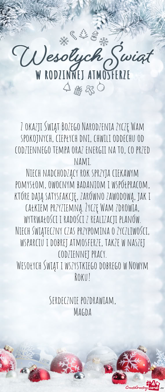 Nego tempa oraz energii na to, co przed nami