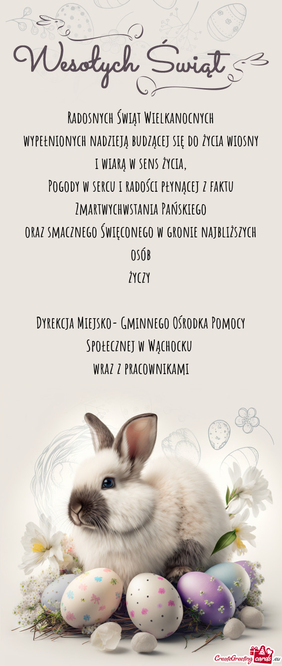 Nego w gronie najbliższych osób  Dyrekcja Miejsko- Gminnego Ośrodka Pomocy Społecznej