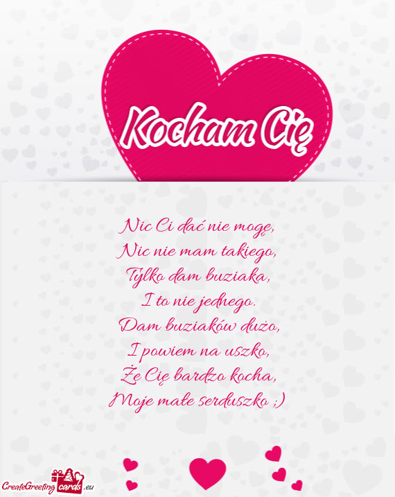 Nic Ci dać nie mogę