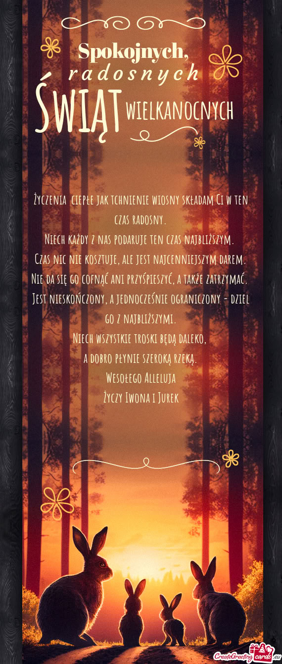 Nie da się go cofnąć ani przyśpieszyć, a także zatrzymać