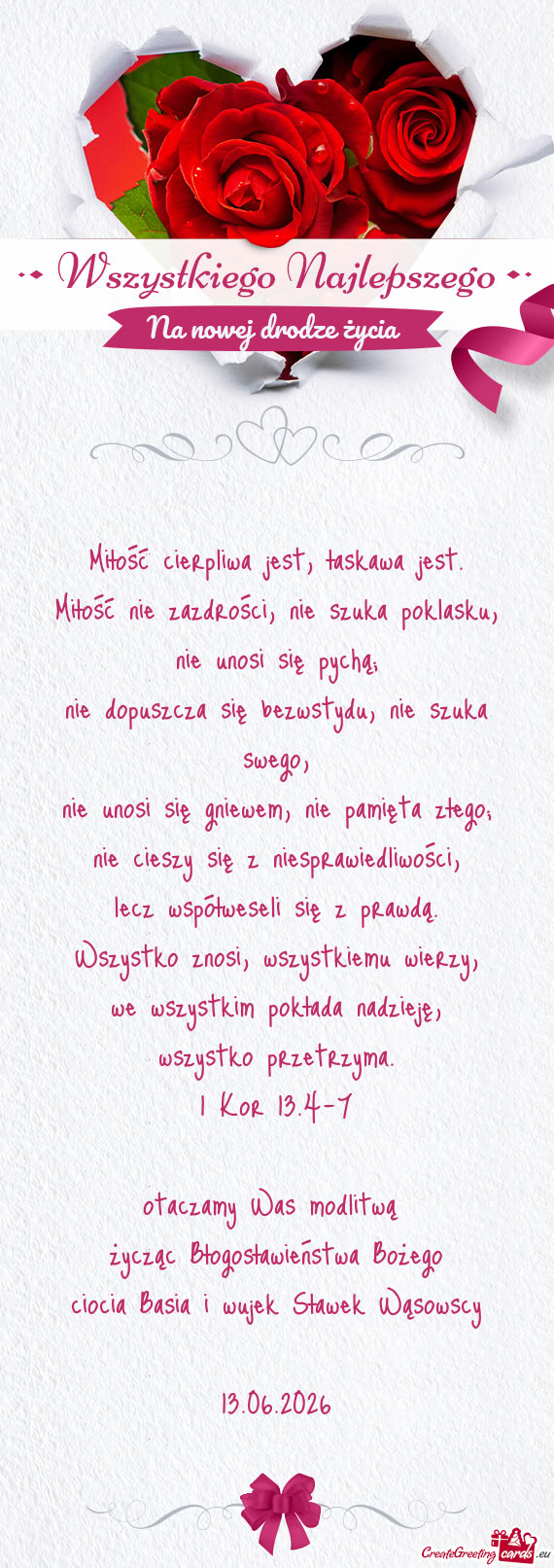 Nie dopuszcza się bezwstydu, nie szuka swego