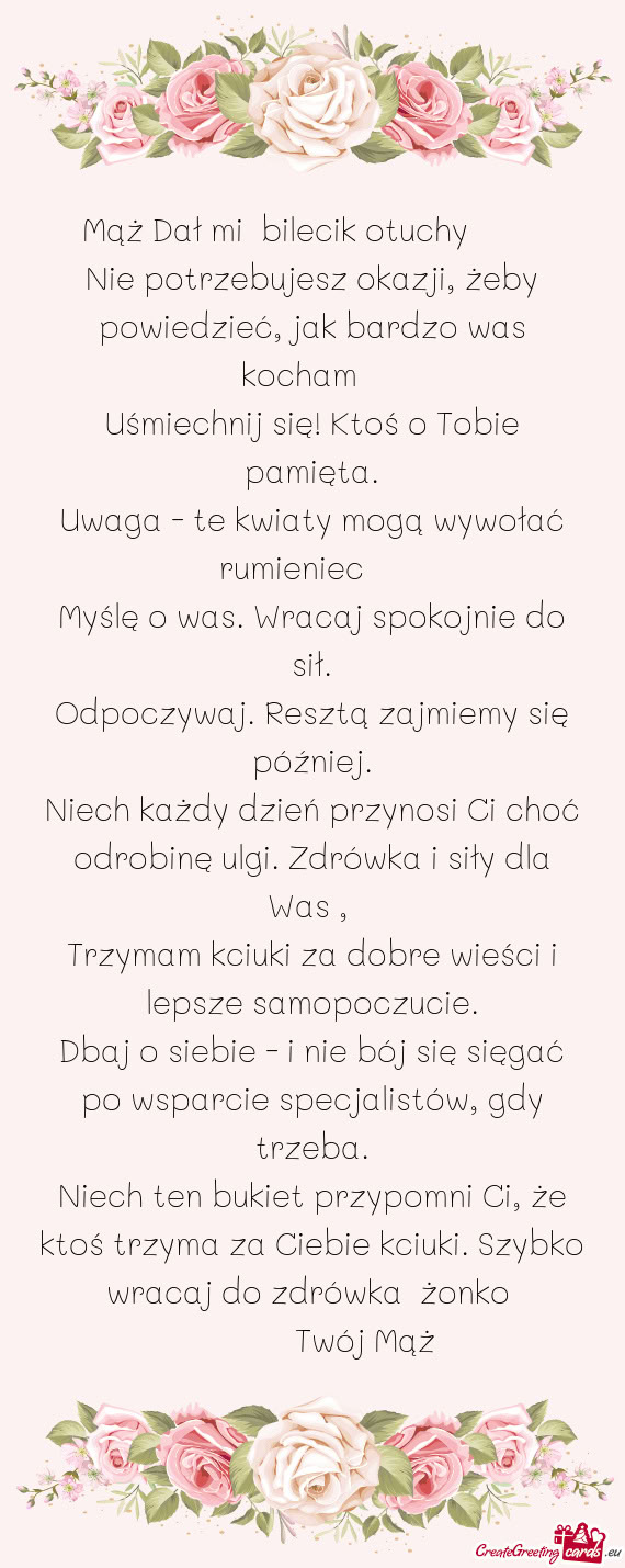 Nie potrzebujesz okazji, żeby powiedzieć, jak bardzo was kocham 🫶