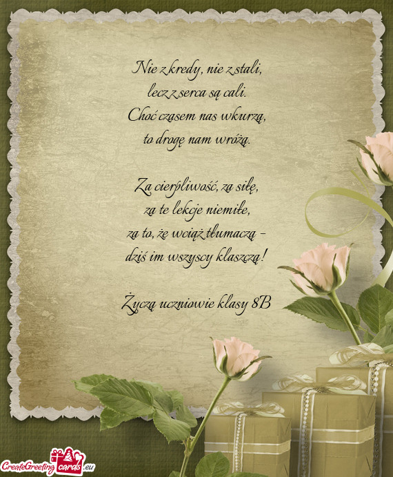 Nie z kredy, nie z stali