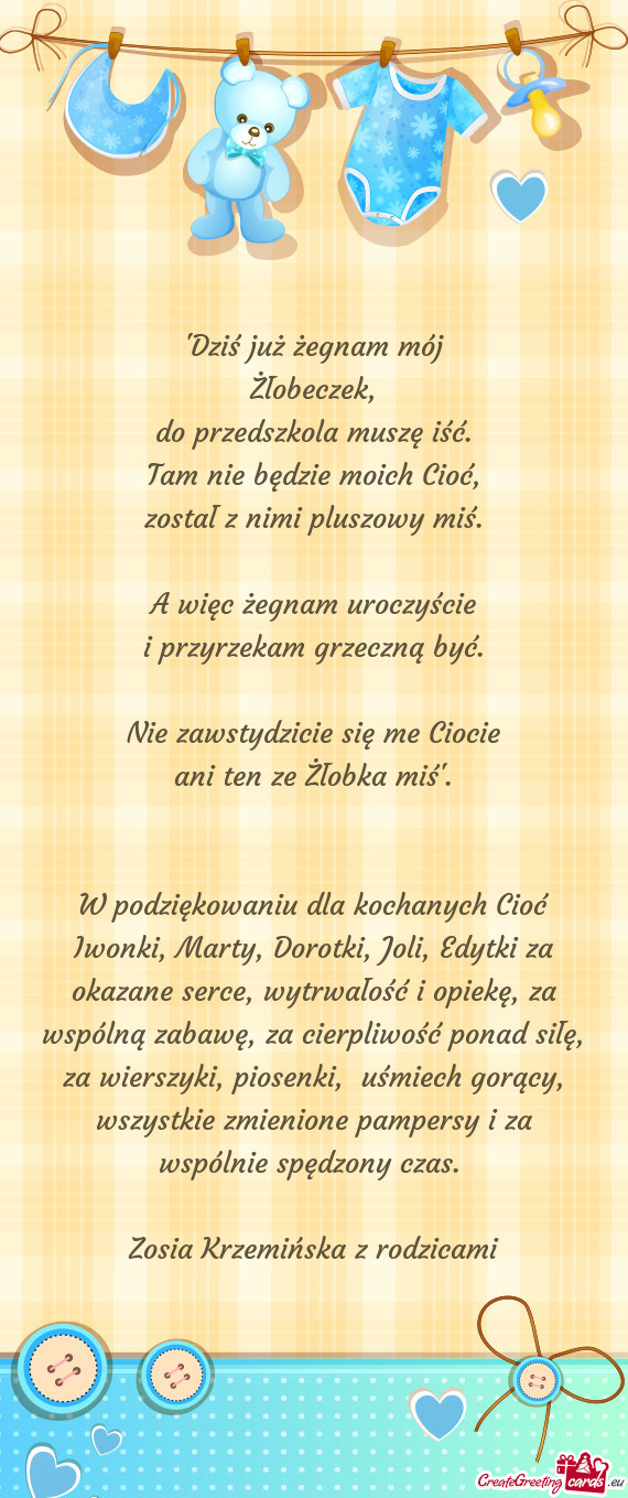 Nie zawstydzicie się me Ciocie