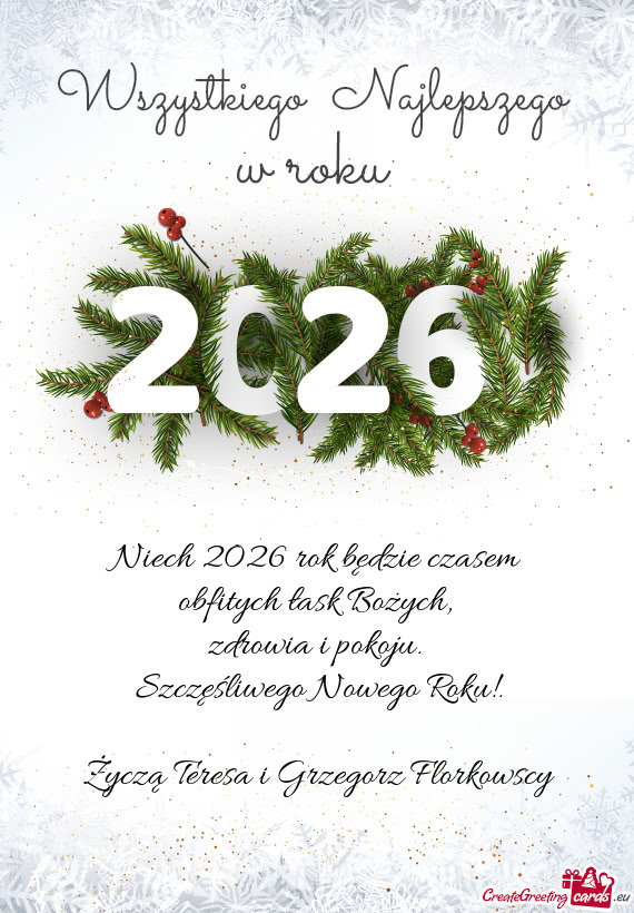 Niech 2026 rok będzie czasem