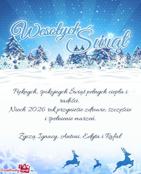 Niech 2026 rok przyniesie zdrowie, szczęście i spełnienie marzeń