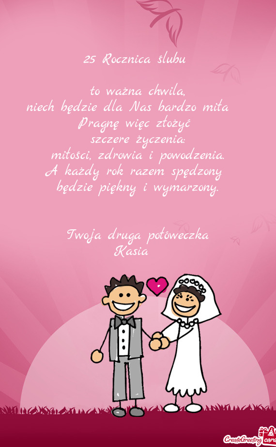 Niech będzie dla Nas bardzo miła ☺️