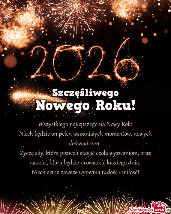 Niech będzie on pełen wspaniałych momentów, nowych doświadczeń