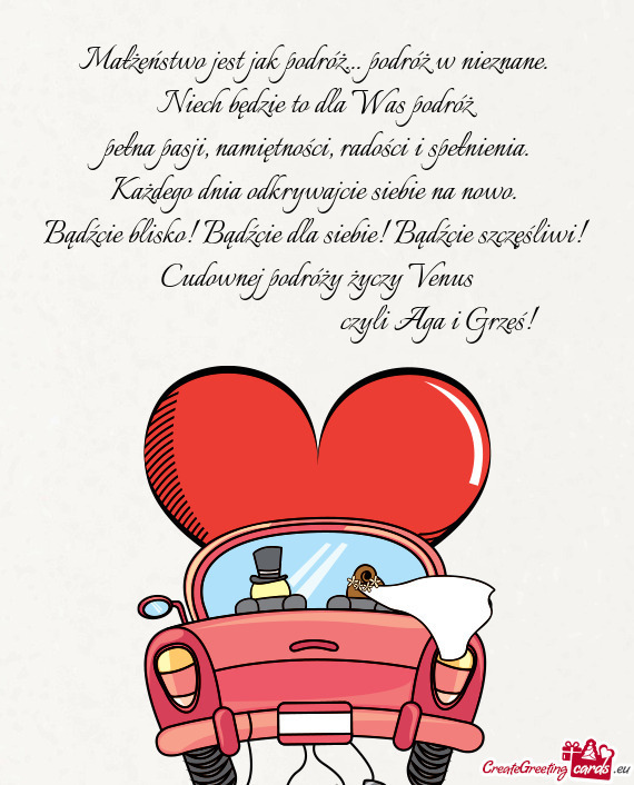 Niech będzie to dla Was podróż