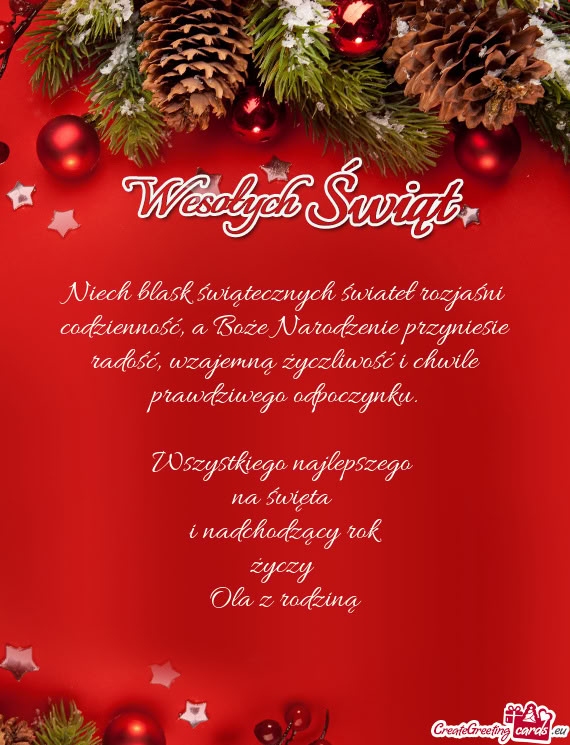 Niech blask świątecznych świateł rozjaśni codzienność