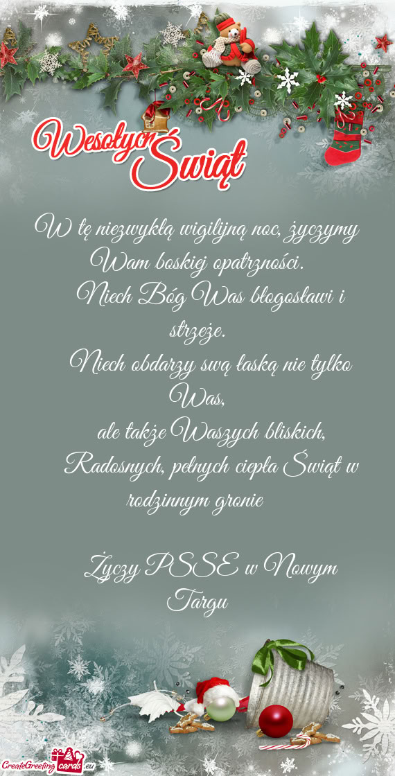 Niech Bóg Was błogosławi i strzeże