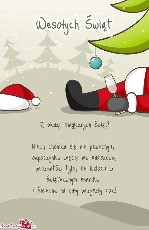 Niech choinka się nie przechyli