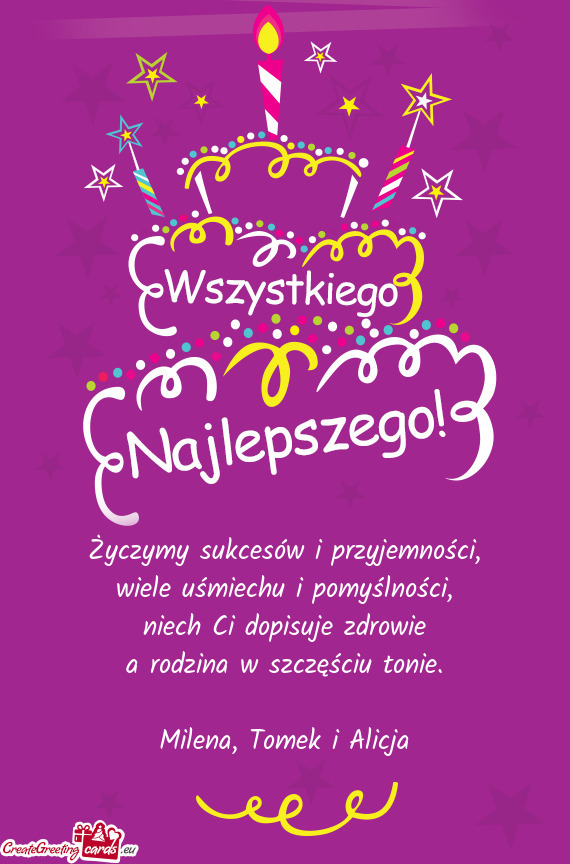 Niech Ci dopisuje zdrowie