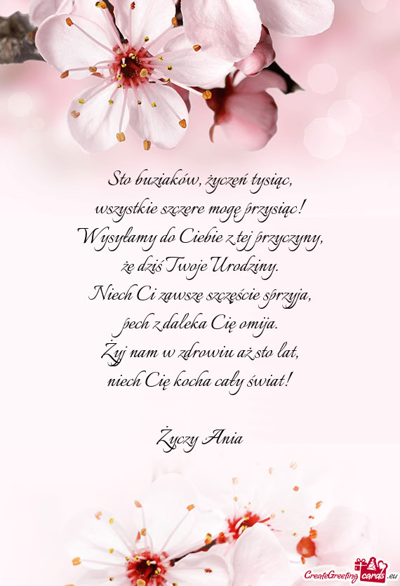 Niech Cię kocha cały świat! Ania