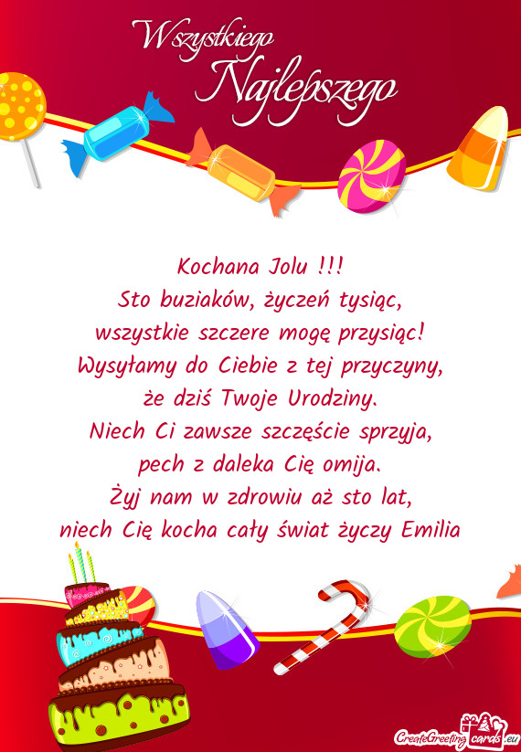 Niech Cię kocha cały świat Emilia