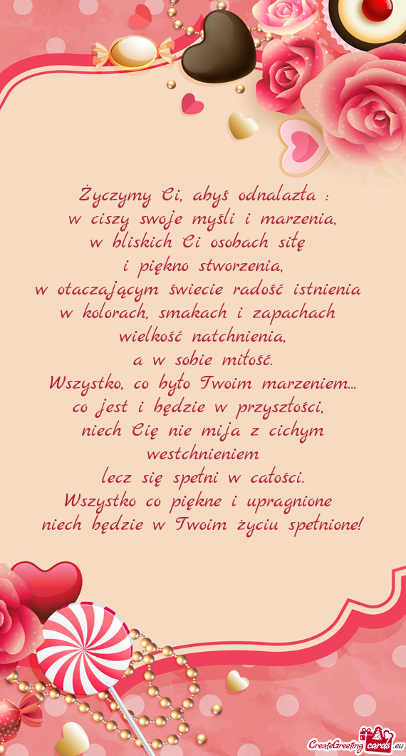 Niech Cię nie mija z cichym westchnieniem