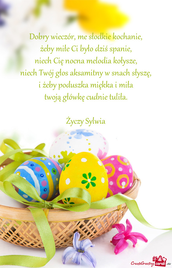 Niech Cię nocna melodia kołysze