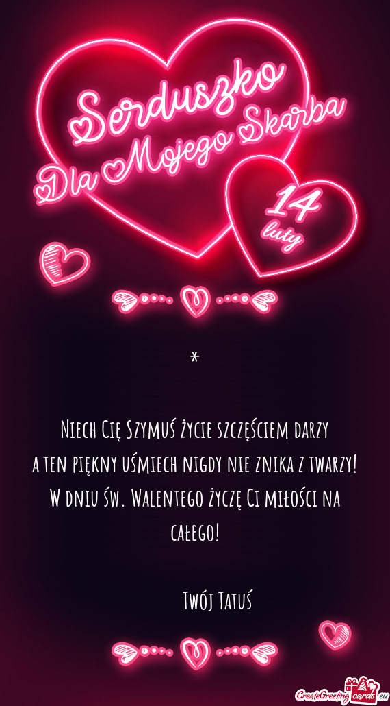 Niech Cię Szymuś życie szczęściem darzy