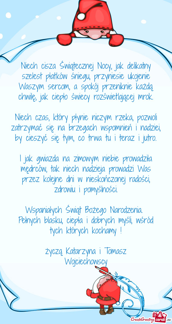 Niech czas, który płynie niczym rzeka, pozwoli zatrzymać się na brzegach wspomnień i nadziei, b