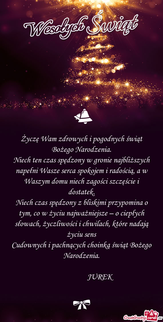 Niech czas spędzony z bliskimi przypomina o tym, co w życiu najważniejsze – o ciepłych słowac