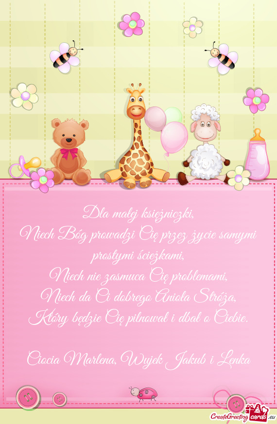 Niech da Ci dobrego Anioła Stróża