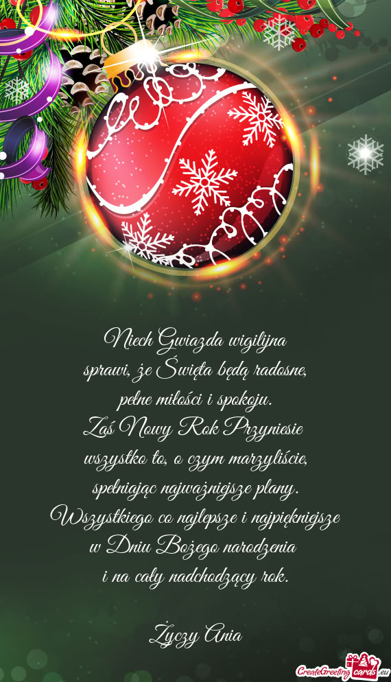 Niech Gwiazda wigilijna