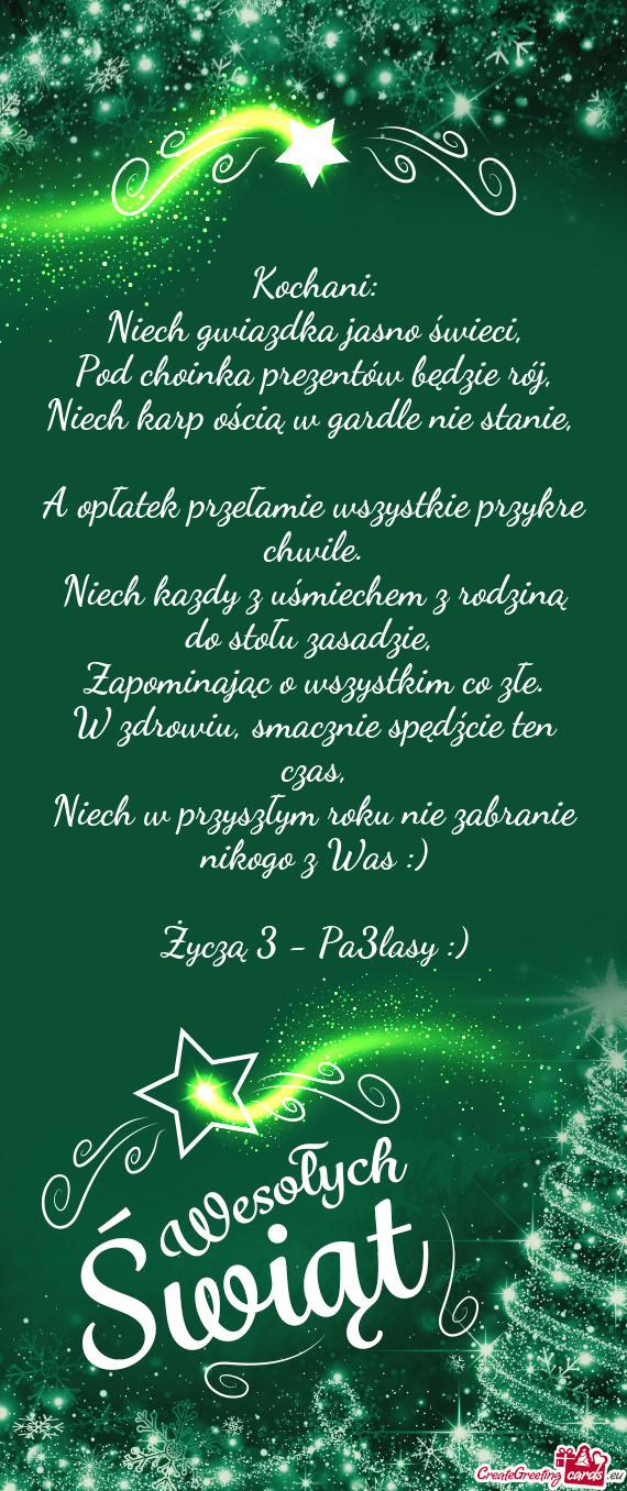 Niech gwiazdka jasno świeci