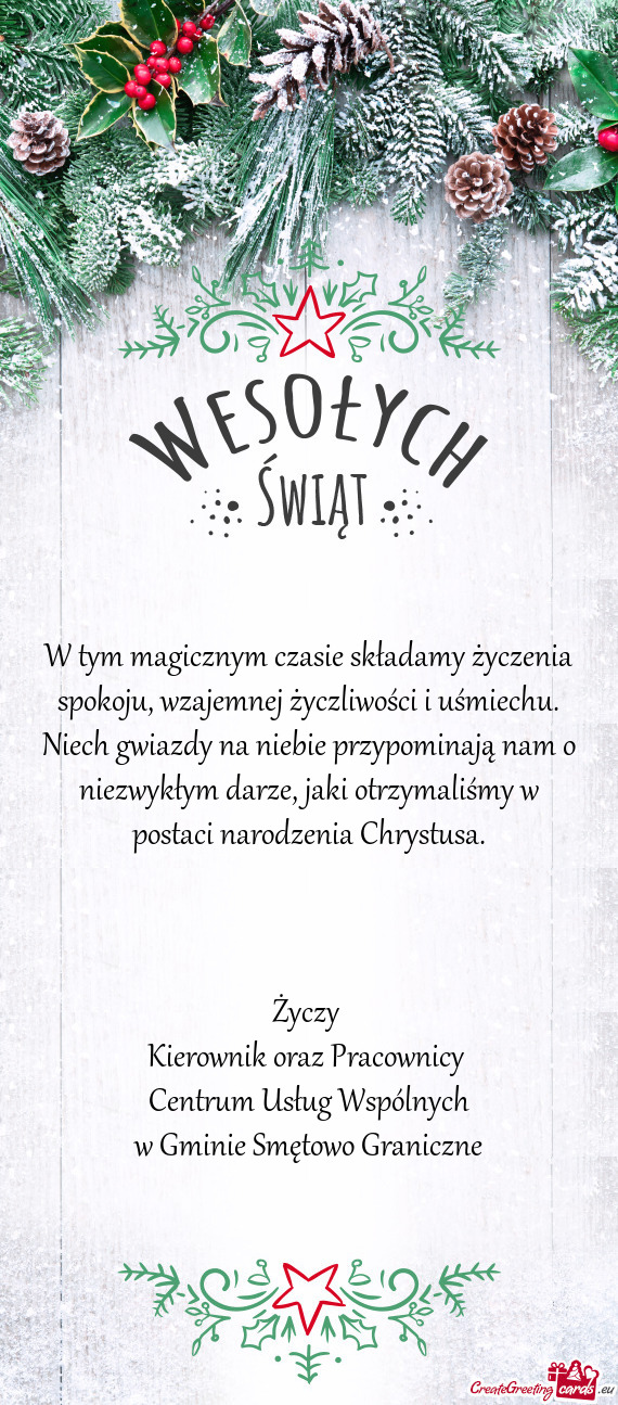 Niech gwiazdy na niebie przypominają nam o niezwykłym darze