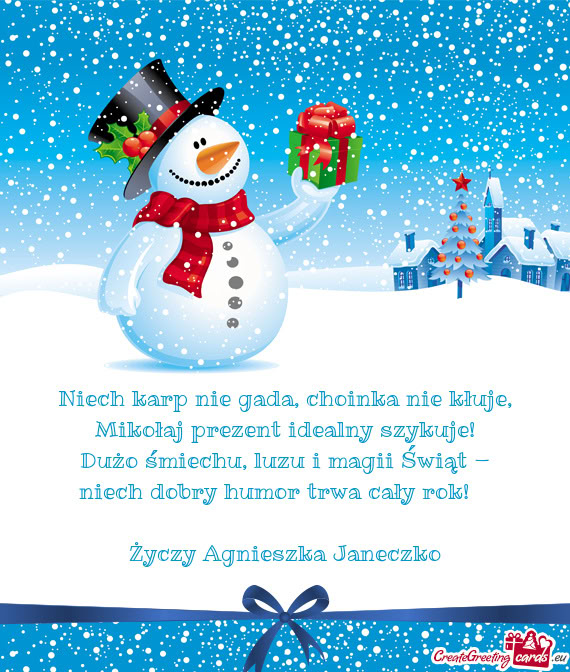 Niech karp nie gada, choinka nie kłuje