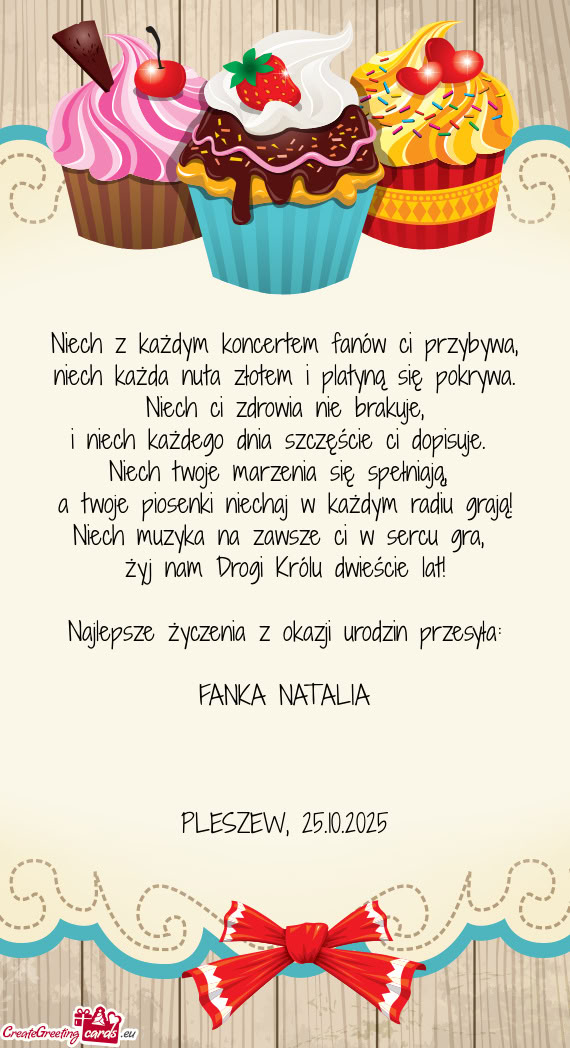 Niech każda nuta złotem i platyną się pokrywa