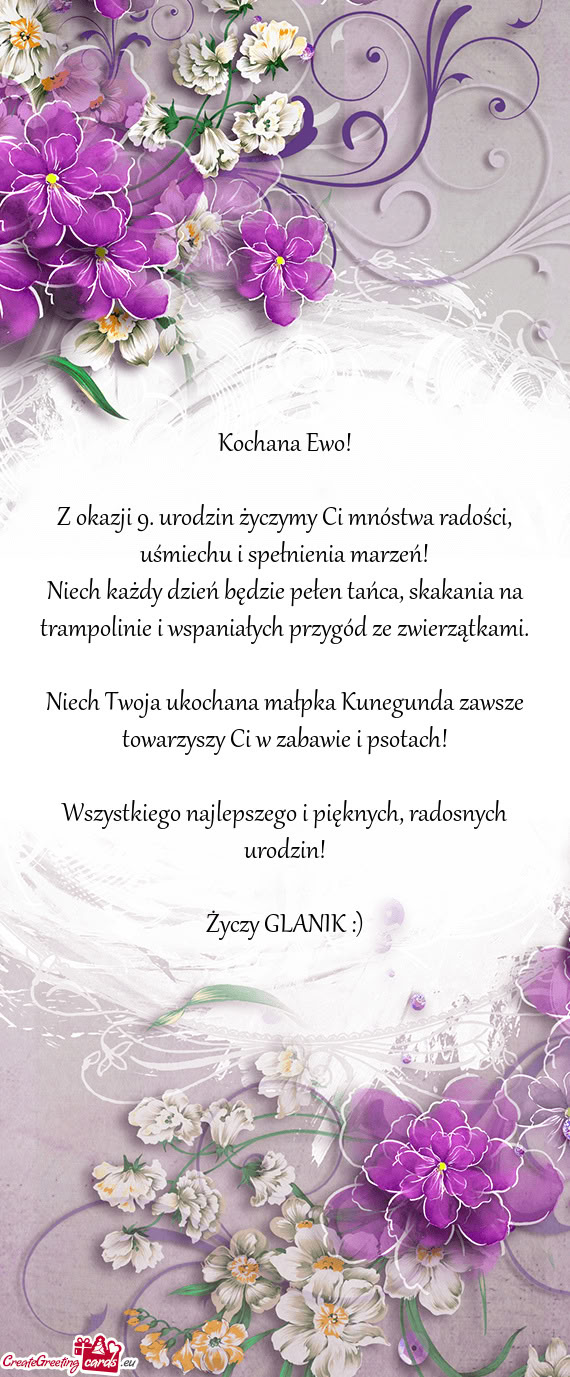 Niech każdy dzień będzie pełen tańca, skakania na trampolinie i wspaniałych przygód ze zwierz