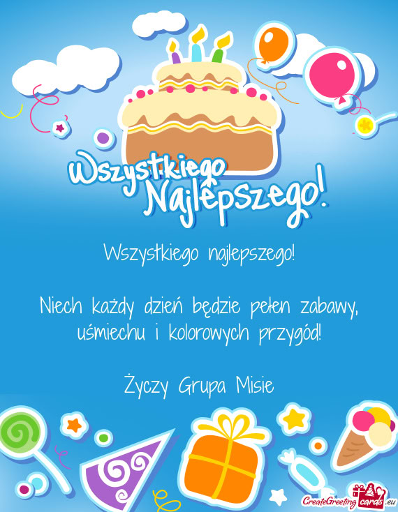 Niech każdy dzień będzie pełen zabawy, uśmiechu i kolorowych przygód