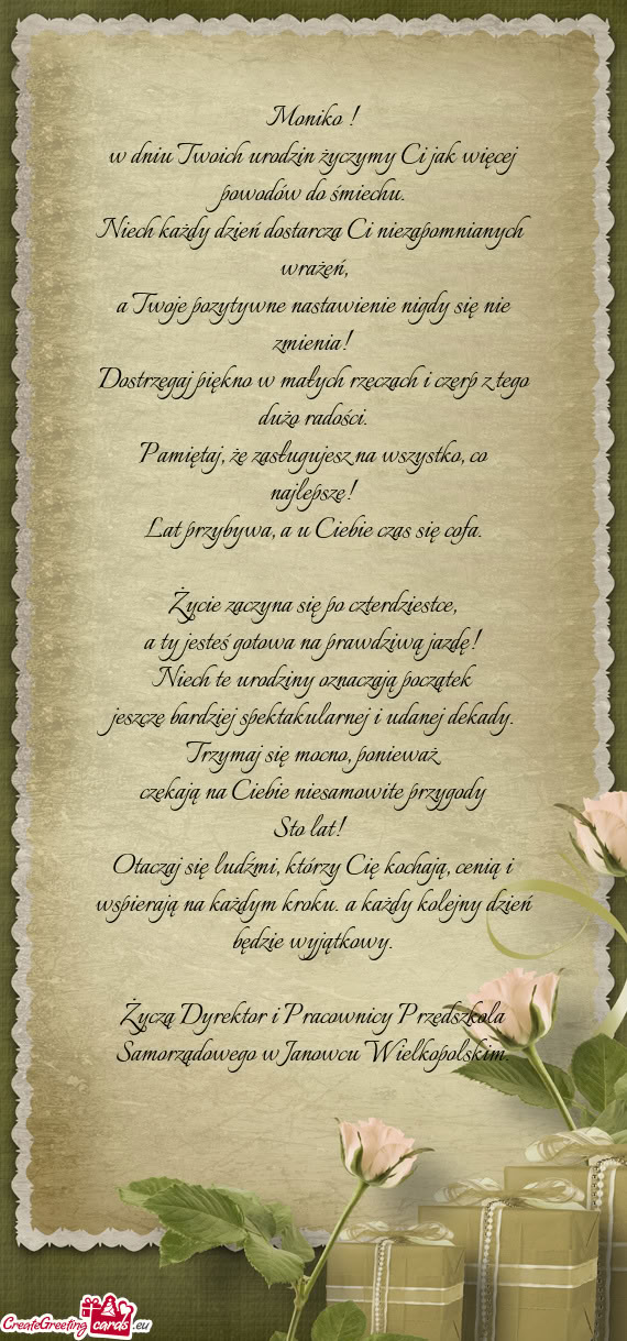 Niech każdy dzień dostarcza Ci niezapomnianych wrażeń