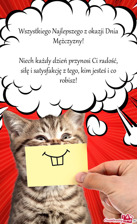 Niech każdy dzień przynosi Ci radość, siłę i satysfakcję z tego, kim jesteś i co robisz