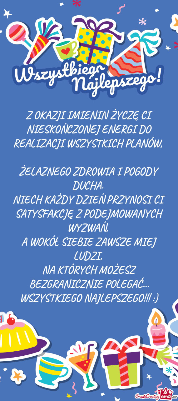 NIECH KAŻDY DZIEŃ PRZYNOSI CI SATYSFAKCJĘ Z PODEJMOWANYCH WYZWAŃ