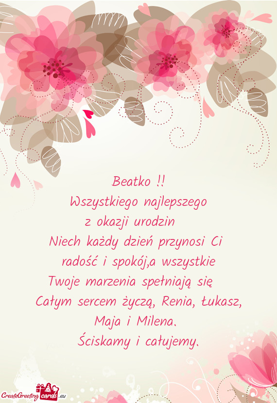 Niech każdy dzień przynosi Ci