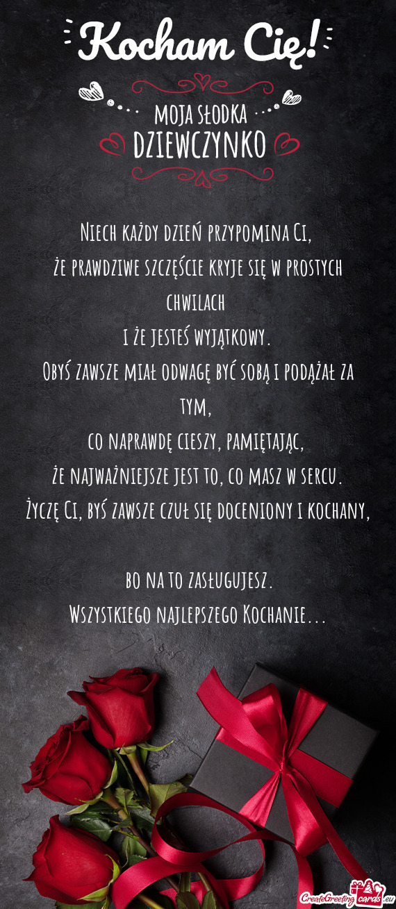 Niech każdy dzień przypomina Ci