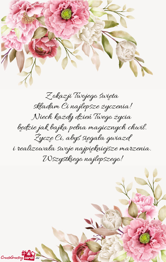 Niech każdy dzień Twego życia