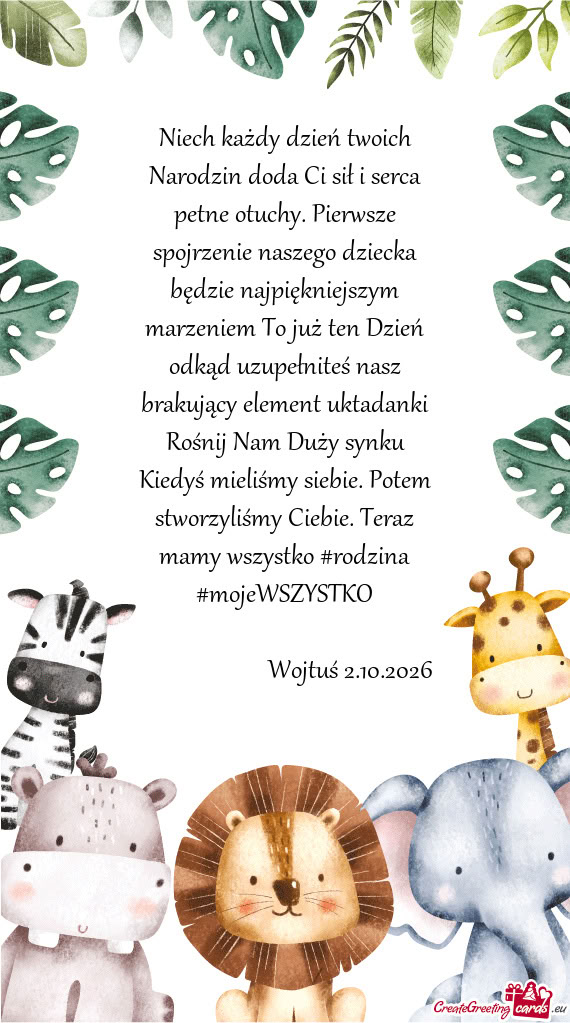 Niech każdy dzień twoich