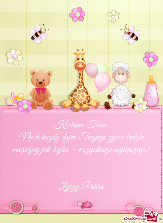 Niech każdy dzień Twojego życia będzie magiczny jak bajka – wszystkiego najlepszego