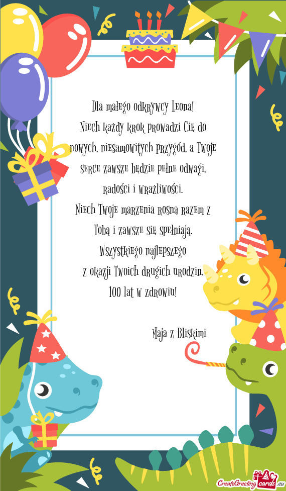 Niech każdy krok prowadzi Cię do nowych, niesamowitych przygód, a Twoje serce zawsze będzie peł