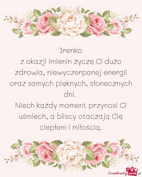 Niech każdy moment przynosi Ci uśmiech, a bliscy otaczają Cię ciepłem i miłością