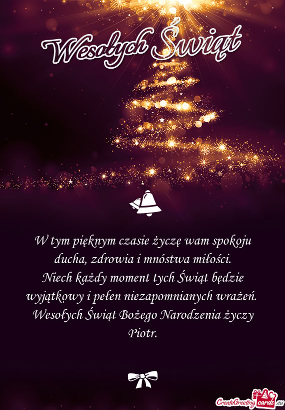 Niech każdy moment tych Świąt będzie wyjątkowy i pełen niezapomnianych wrażeń