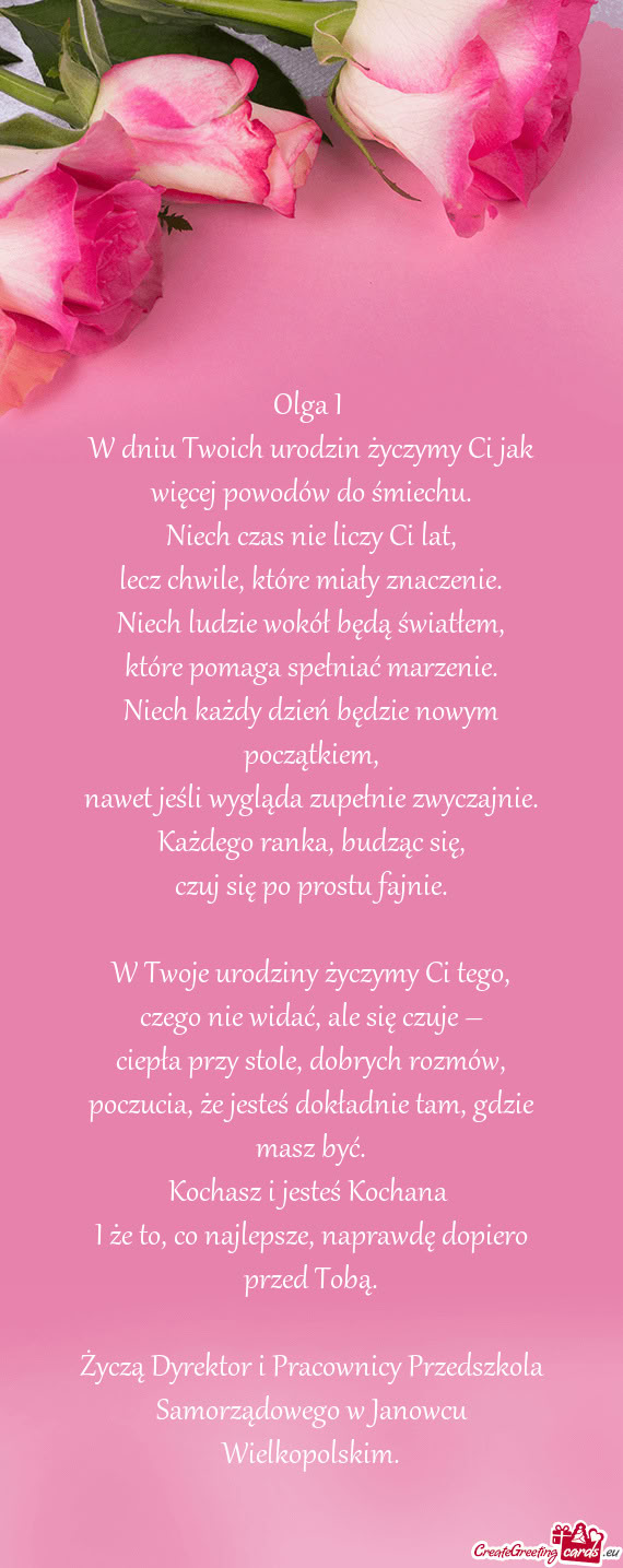 Niech ludzie wokół będą światłem