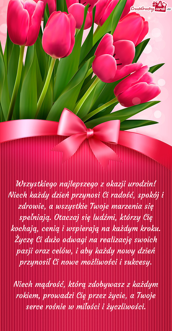 Niech mądrość, którą zdobywasz z każdym rokiem, prowadzi Cię przez życie, a Twoje serce roś