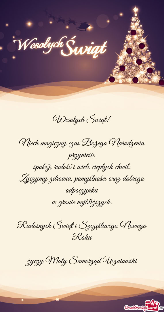 Niech magiczny czas Bożego Narodzenia przyniesie