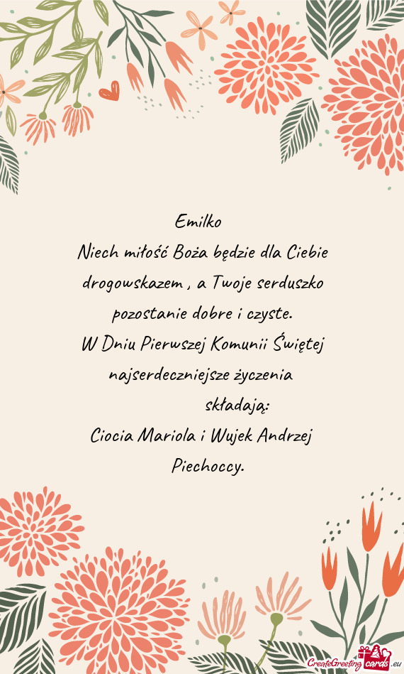 Niech miłość Boża będzie dla Ciebie