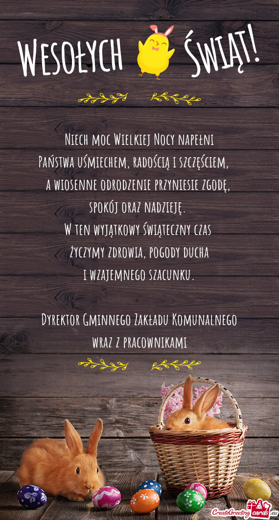 Niech moc Wielkiej Nocy napełni